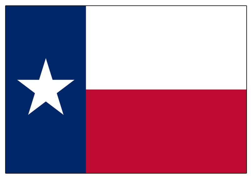 Rogue River Tactical Texas State Flag Sticker Car Decal Bumper Sticker Lone Star Truck Window (3x5 Inch) - Image 1